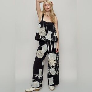 POL Patchwork Pant Top Set